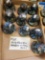 LOT OF 10 LARGE BLUE BOY MARBLES AND FROGS