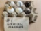 6 SWIRL MARBLES LOT