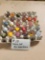TRAY OF 20 MARBLES