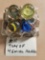 TRAY OF 4 SWIVEL MARBLES