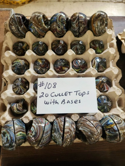 20 CULLET TOPS WITH BASES