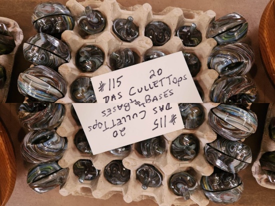 D.A.S LOT OF 20 CULLET TOPS AND BASES