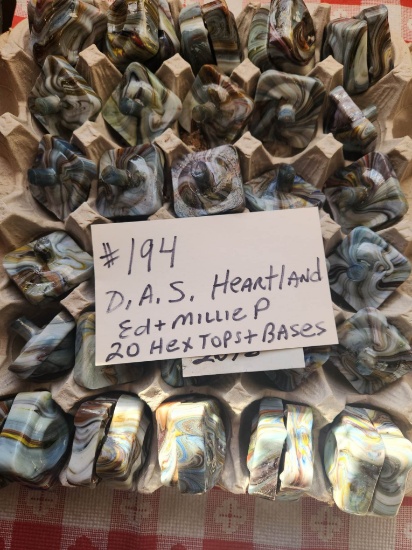 D.A.S HEARTLAND 20 HEX TOPS AND BASES