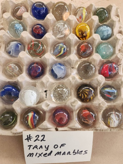 LOT OF MIXED MARBLES