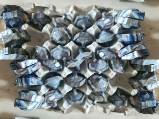 15 GOLD RUSH HEX TOPS AND BASES