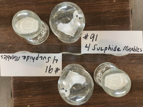 4 SULFIDE MARBLES
