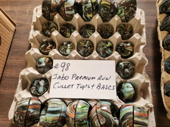 LOT OF JABO PREMIUM RUN CULLET TOPS AND BASES