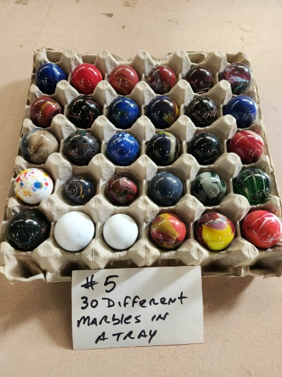 30 ASSORTED MARBLES LOT