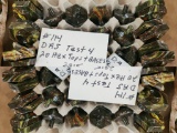 D.A.S TEST 4 LOT OF 20 HEX TOPS AND BASES