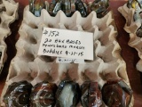 20 HEX BASES PENNSBORO MARBLE BUDDIES