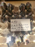 D.A.S JUBILEE RUN.  14 HEX TOPS/BASES
