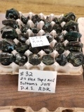 LOT OF 20 HEX TOPS AND BOTTOMS