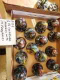 14 LARGE ONCORE MARBLES W/FROG BASES