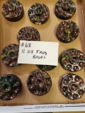 LOT OF 11 OX FROG BASES