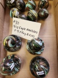 LOT OF 13 LARGE EAGLE MARBLES