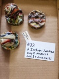 LOT OF 2 INDIAN SUMMER MARBLES