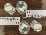 4 SULFIDE MARBLES
