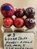 6 GEAR SHIFT KNOBS