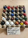 30 ASSORTED MARBLES LOT