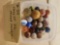 Tray of 22 mixed marbles