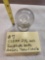 Clear 2 1/2 inch Sulphie marble with Angel in circle