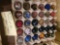 Tray of 30 Art Glass marbles