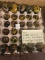 Tray of 20 2003 Fall Classic Cullet tops and bases