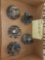 4 Finale cullet tops and 5 Emb bases