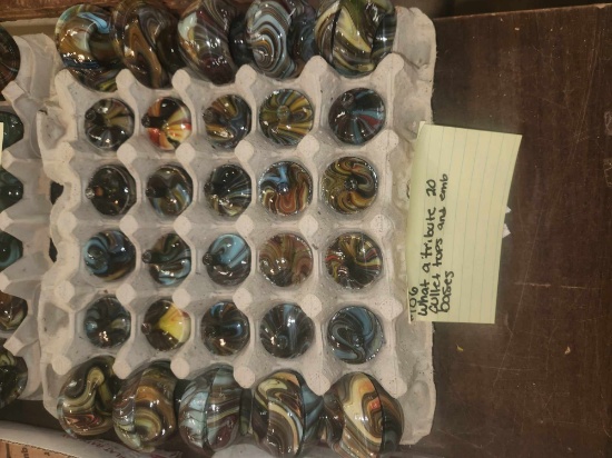 20 What a Tribute Cullet tops and Emb bases
