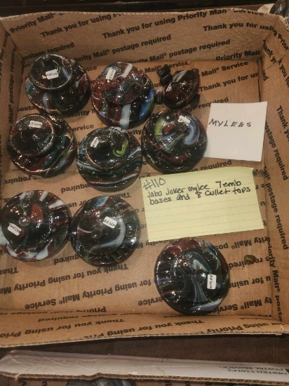8 Jabo Joker Mylee cullet tops and Emb bases