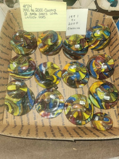 12 Cullet tops and Emb bases 1991 to 2000 Classics