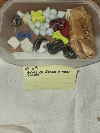Tray of Scrap marble pieces