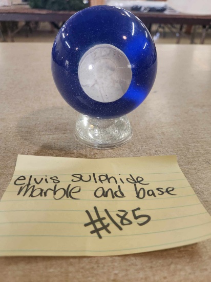 Elvis Sulphide marble with Emb base
