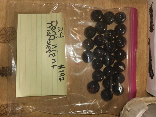 24 Dark Night marbles
