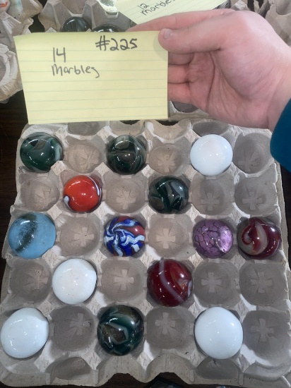 14 Art Glass marbles
