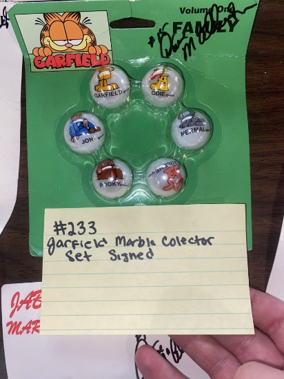 Garfield Marble collector set signed