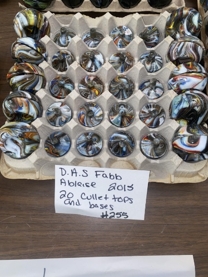 20 D.A.S. Fab Ablaise 2015 Cullet tops and Embosed bases