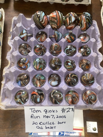 20 Tom Jinks Run Nov 7 2008 20 Cullet tops and Embosed bases