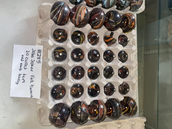 20 Jabo Joker Fall HArvest Cullet tops and 20 Embosed bases