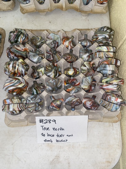 True North 20 Hex tops and 20 embosed bases