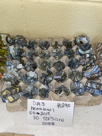D.A.S. Heartland 20 Cullet tops and 20 embosed bases
