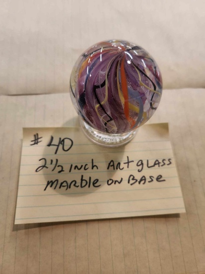 21/2 inch Art glas marble