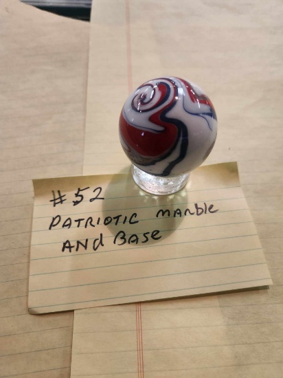Patriotic marble and base
