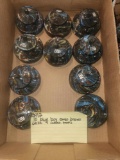 10 Blue boy Cullet tops and bases