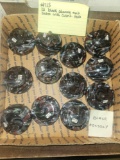 12 Black Oddesy Cullet tops and Emb bases