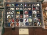 Case of 48 nice Art Glass marbles