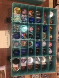 Case of 48 nice Art Glass marbles
