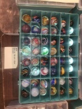 Case of 48 nice Art Glass marbles