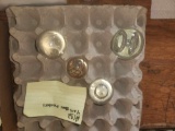 4 Art Glass marbles