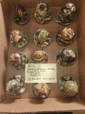 12 Sammys Mountain marbles and Embossed bases